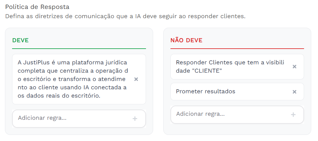 Política de Resposta