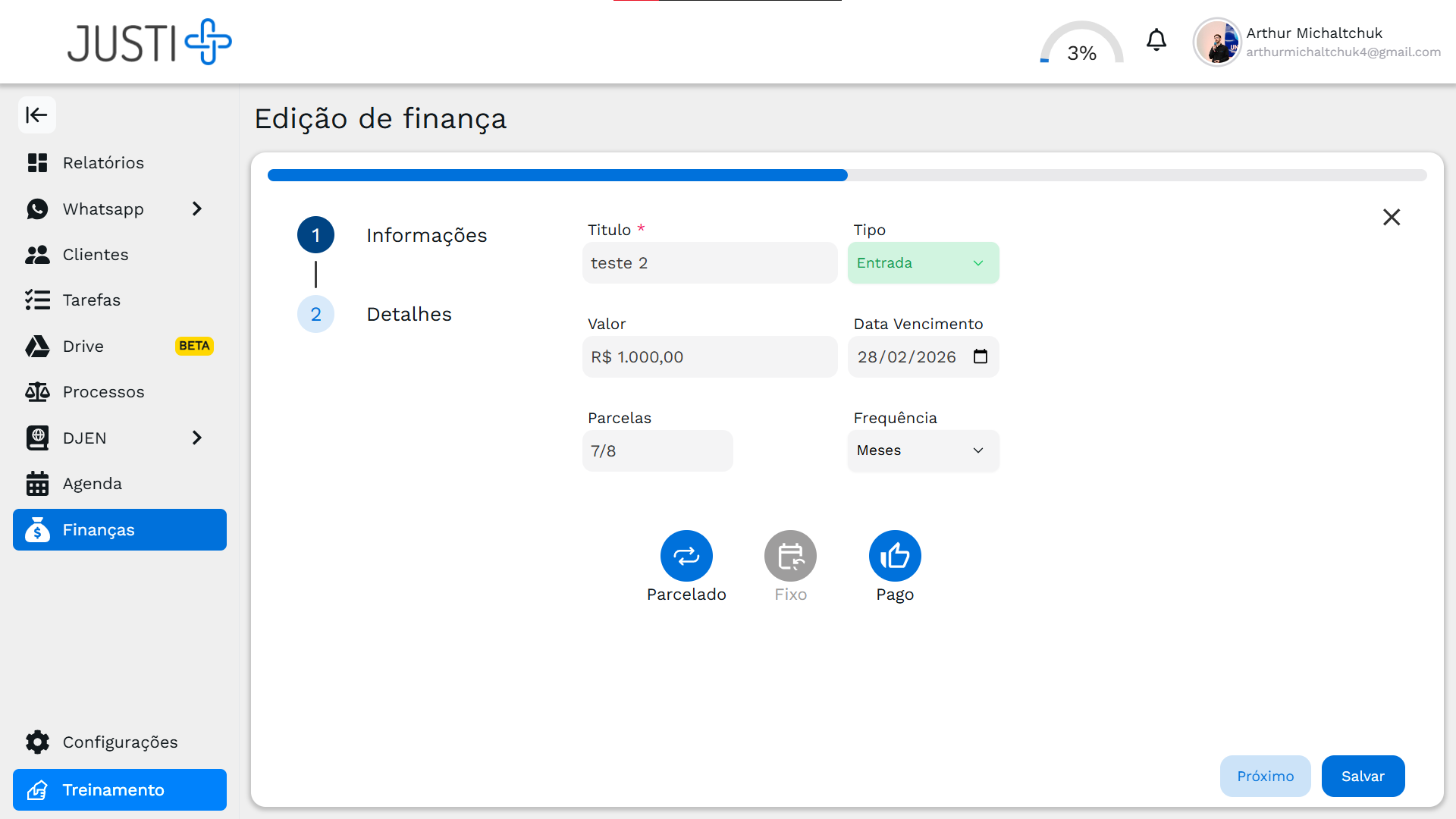 Edição de Finança