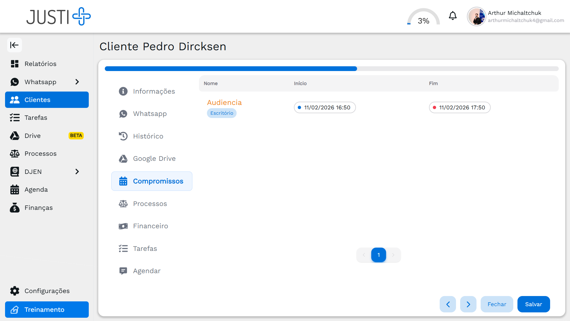 Compromissos do Cliente