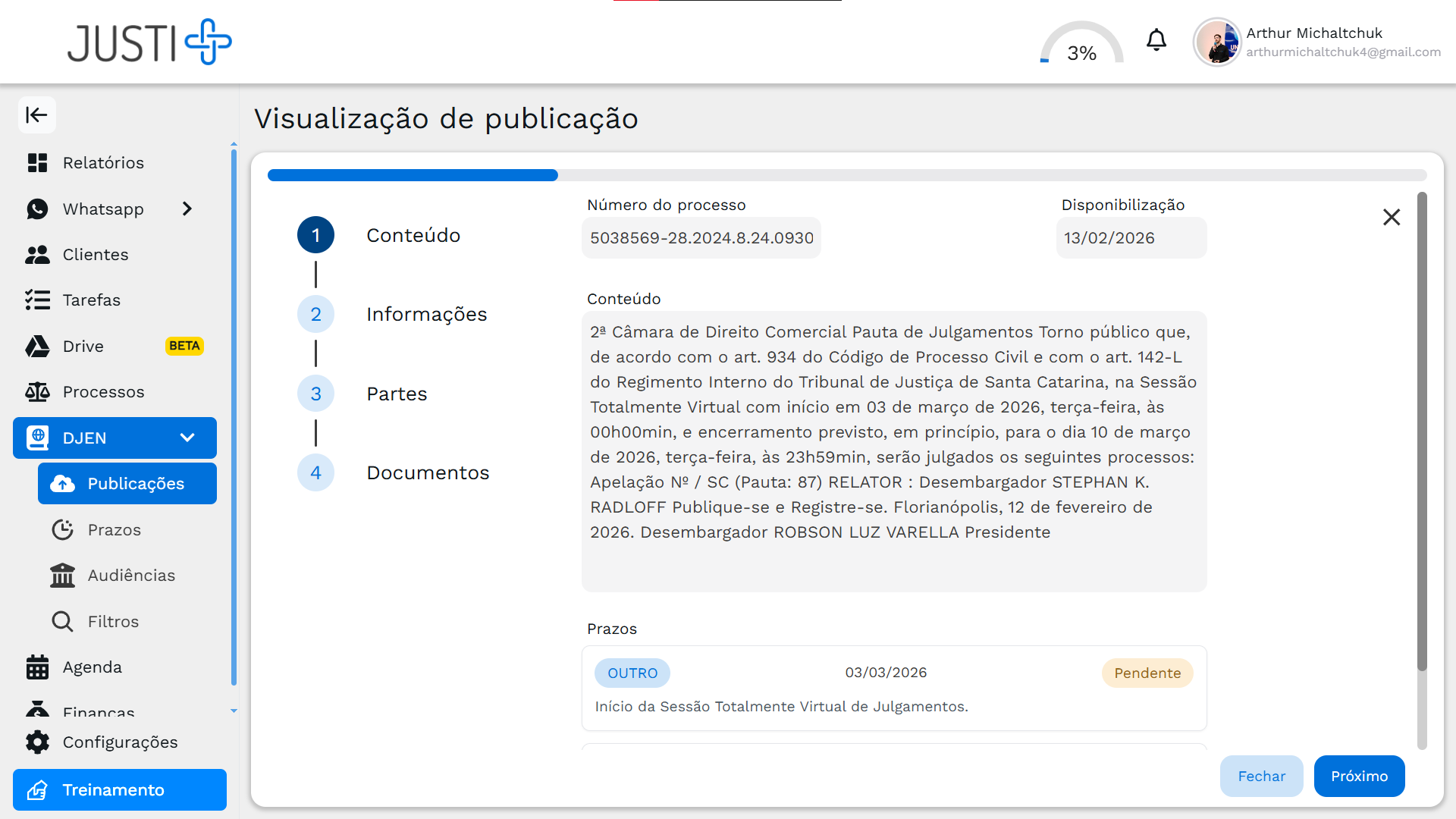 Visualização de Publicação